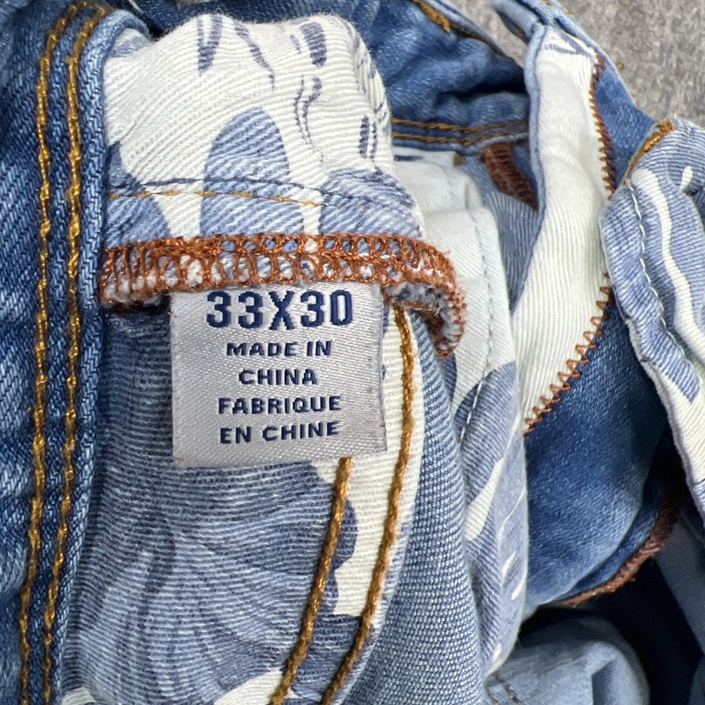 Tommy Bahama Jeans Mens 33x30 Blue Straight Stretch Denim Pants Medium Wash - Picture 4 of 16